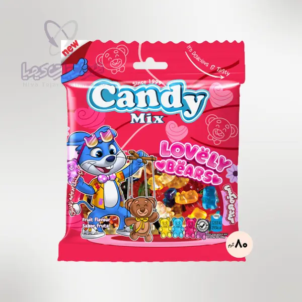 پاستیل ژله ای خرسی کندی میکس 80گرم 10بسته ای